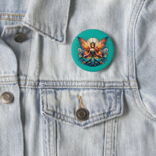 Sprookjesachtige Mok, magische fantasievibe Ronde Button 5,7 Cm