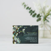 Sprookjesachtige Nacht Bomen Custom Visitekaartje (Staand voorkant)