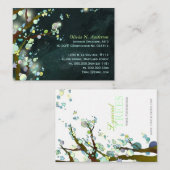 Sprookjesachtige Nacht Bomen Custom Visitekaartje (Voorkant / Achterkant)