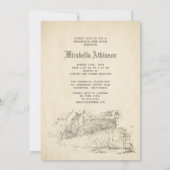 Sprookjesachtige Old Castle Graduation Party Kaart (Achterkant)