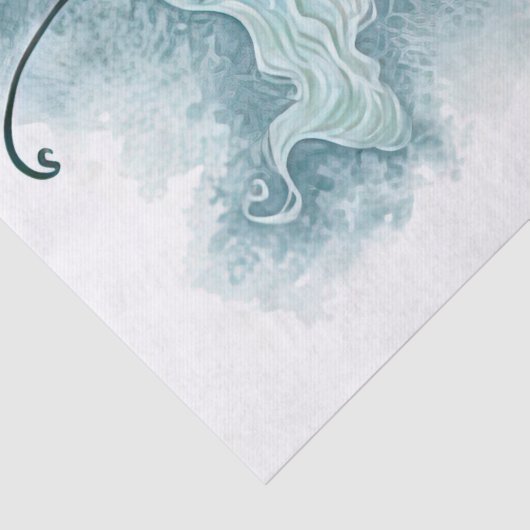 Sprookjesachtige omgeving op een paddenstoel tissuepapier (Detail)