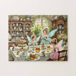 Sprookjesachtige Paas Keuken Whimsical Thee Party  Legpuzzel