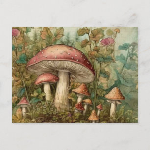 Sprookjesachtige paddenstoelen briefkaart