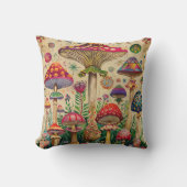 Sprookjesachtige paddenstoelen kussen (Voorkant)