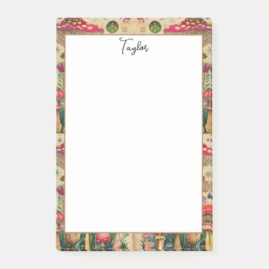 Sprookjesachtige paddenstoelen post-it® notes (Voorkant)