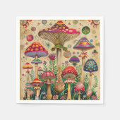 Sprookjesachtige paddenstoelen servet (Voorkant)