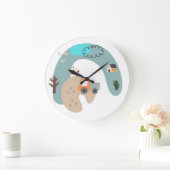 Sprookjesachtige Pastel Kleuren Avontuur Muurklok Grote Klok (Huis)