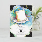 Sprookjesachtige Pastel Verhalenboek Verjaardag Kaart (Staand voorkant)