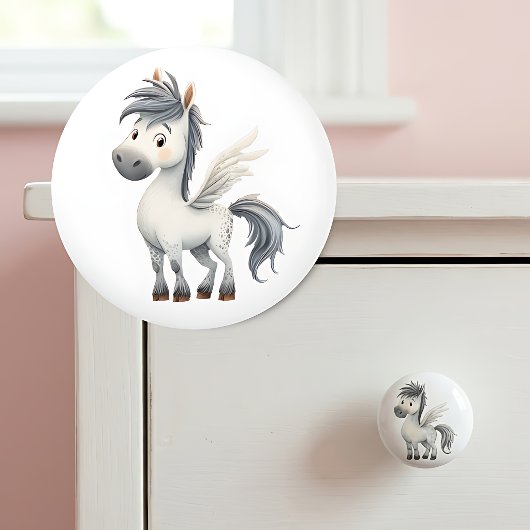 Sprookjesachtige Pegasus Keramische Kinderkamer Knop
