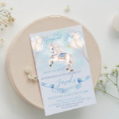 Sprookjesachtige Pony Star Balloon 1stBirthday Boy Kaart