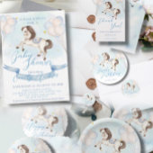 Sprookjesachtige Pony sterren ballonnen Baby showe Kaart