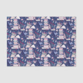 Sprookjesachtige Pop Up Boek Castle Blue Tissuepapier (Voorkant)