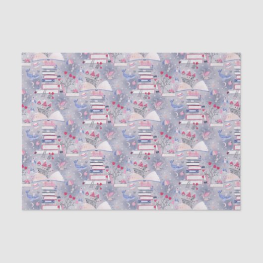 Sprookjesachtige Pop Up Boek Castle Grey Tissuepapier (Voorkant)