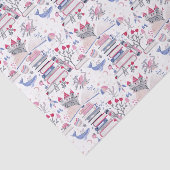 Sprookjesachtige Pop Up Boek Castle White Tissuepapier (Detail)