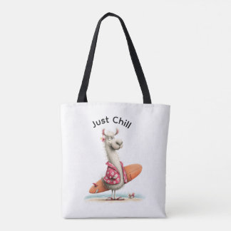 Sprookjesachtige pret dier strand dag tote bag