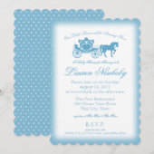 Sprookjesachtige Prince Blue Baby shower Kaart (Voorkant / Achterkant)