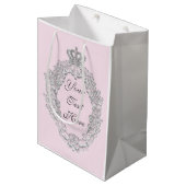 Sprookjesachtige  Princess Crown gepersonaliseerde Medium Cadeauzakje (Voorkant Gekanteld)
