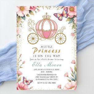 Sprookjesachtige Prinses Baby Shower Kaart