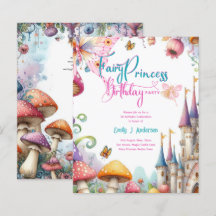 Sprookjesachtige Prinses Dochter Verjaardag Fairyc