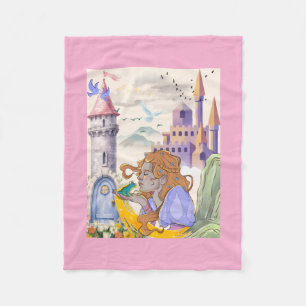 Sprookjesachtige Prinses & Kasteel Babydeken Fleece Deken