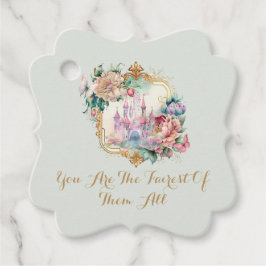 Sprookjesachtige Prinses Kasteel Verjaardag Bedankjes Labels