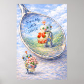 Sprookjesachtige Robot Reflectie Poster (Voorkant)