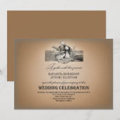 Sprookjesachtige romantische vintage bruiloft uitn kaart (Voorkant / Achterkant)