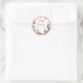 Sprookjesachtige Roze Prinses Fairytale Fairycore Ronde Sticker (Tas)