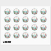 Sprookjesachtige Roze Prinses Fairytale Fairycore Ronde Sticker (Vel)