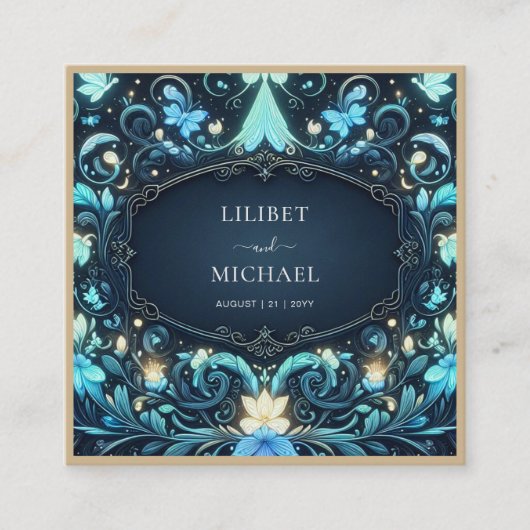 Sprookjesachtige Save the Date Sfeer Kabouterfee Informatiekaartje (Voorkant)