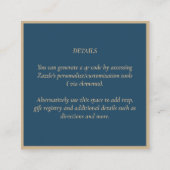 Sprookjesachtige Save the Date Sfeer Sfeer Toverac Informatiekaartje (Achterkant)