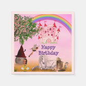 Sprookjesachtige servetten voor kinderfeest (Voorkant)