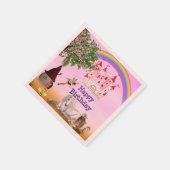 Sprookjesachtige servetten voor kinderfeest (Hoek)