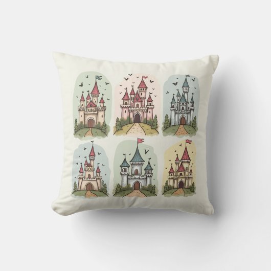 Sprookjesachtige Sprookjeskasteelen Kussen (Voorkant)