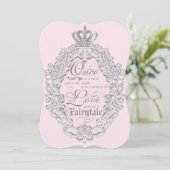 Sprookjesachtige  Storybook Wedding Invitation Kaart (Staand voorkant)