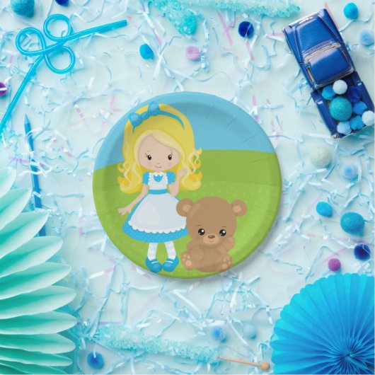 Sprookjesachtige Storytime Goudlokje en Drie Beren Papieren Bordje (Feest)