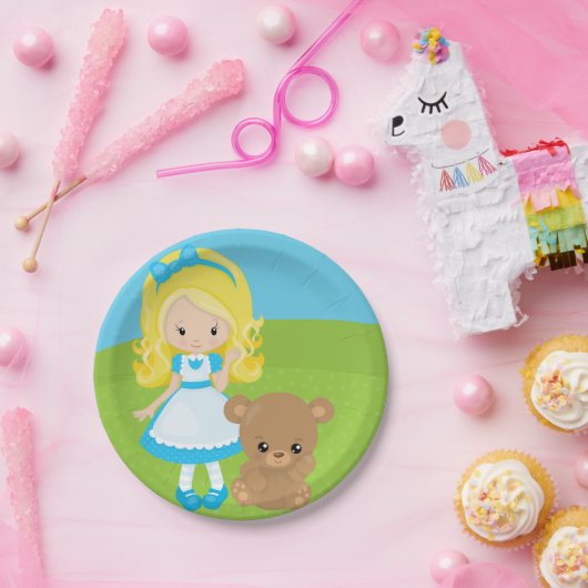 Sprookjesachtige Storytime Goudlokje en Drie Beren Papieren Bordje (Feest)