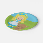 Sprookjesachtige Storytime Goudlokje en Drie Beren Papieren Bordje (Gekanteld)