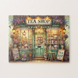 Sprookjesachtige Theesalon Vintage Bloemige Cottag Legpuzzel