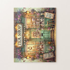Sprookjesachtige Theesalon Vintage Bloemige Cottag Legpuzzel