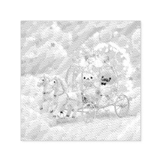 Sprookjesachtige Trouwkoets voor Schattige Puppies Zelfinktende Stempel