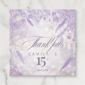 Sprookjesachtige tuin grens Lavendel ID1030 Bedankjes Labels (Voorkant)