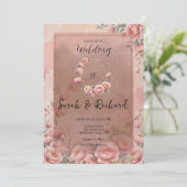 Sprookjesachtige Tuin Sparkle Wedding Invitation Kaart (Staand voorkant)