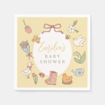 Sprookjesachtige Tuin Vintage Baby Shower Papieren