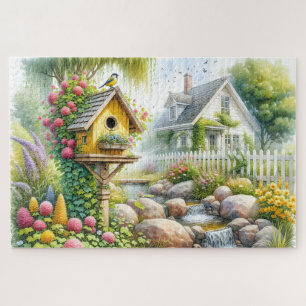 Sprookjesachtige Tuin Vogelhuis Beek Legpuzzel