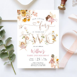 Sprookjesachtige uitnodiging voor 2e verjaardagsfe