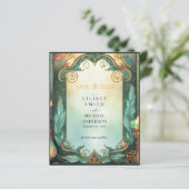 Sprookjesachtige uitnodiging voor betoverd bos the (Staand voorkant)