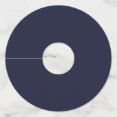 Sprookjesachtige vakantiescene wijnglaslabel (Achterkant)