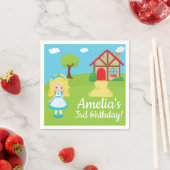 Sprookjesachtige VerhaalTijd Goldilock en Drie Ber Servet (Insitu)