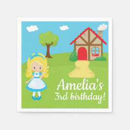 Sprookjesachtige VerhaalTijd Goldilock en Drie Ber Servet